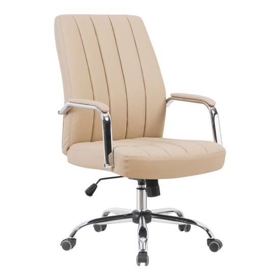 Καρέκλα γραφείου διευθυντή Mido pakoworld pu cappuccino 58x71x100-106εκ Καρέκλα γραφείου διευθυντή Mido pakoworld pu cappuccino 58x71x100-106εκ