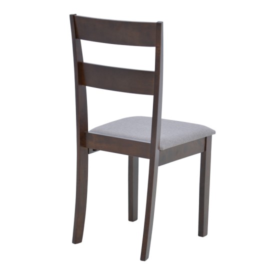Καρέκλα Dallan pakoworld rubberwood σε καρυδί απόχρωση 40x47.5x89εκ Καρέκλα Dallan pakoworld rubberwood σε καρυδί απόχρωση 40x47.5x89εκ