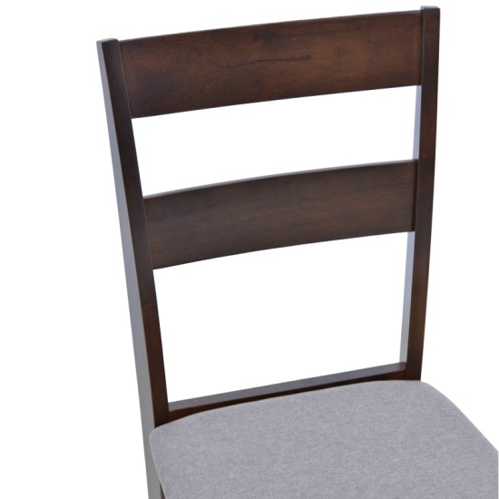 Καρέκλα Dallan pakoworld rubberwood σε καρυδί απόχρωση 40x47.5x89εκ Καρέκλα Dallan pakoworld rubberwood σε καρυδί απόχρωση 40x47.5x89εκ