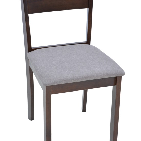 Καρέκλα Dallan pakoworld rubberwood σε καρυδί απόχρωση 40x47.5x89εκ Καρέκλα Dallan pakoworld rubberwood σε καρυδί απόχρωση 40x47.5x89εκ
