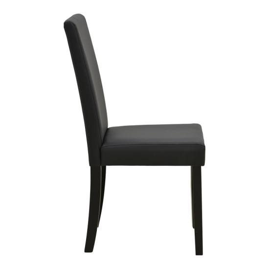 Καρέκλα Zeben pakoworld μαύρο PU με πόδι μαύρο rubberwood 43,5x55,5x93,5εκ Καρέκλα Zeben pakoworld μαύρο PU με πόδι μαύρο rubberwood 43,5x55,5x93,5εκ