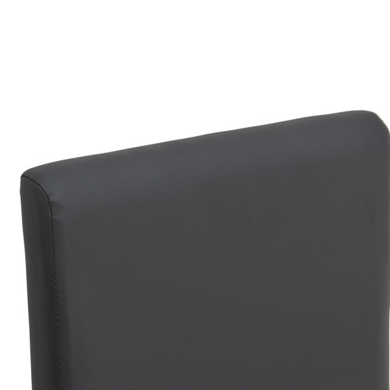Καρέκλα Zeben pakoworld μαύρο PU με πόδι μαύρο rubberwood 43,5x55,5x93,5εκ Καρέκλα Zeben pakoworld μαύρο PU με πόδι μαύρο rubberwood 43,5x55,5x93,5εκ