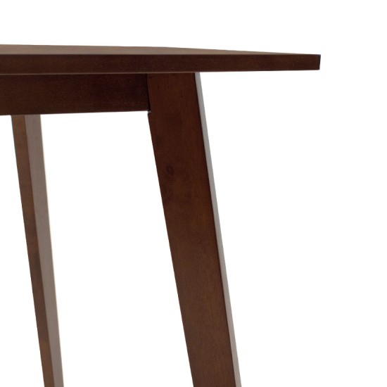Τραπέζι Benson pakoworld MDF σε καρυδί απόχρωση 120x75x75εκ Τραπέζι Benson pakoworld MDF σε καρυδί απόχρωση 120x75x75εκ
