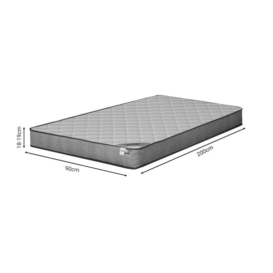 Στρώμα Frezio pakoworld pocket spring roll pack διπλής όψης 18-19cm 90x200εκ Στρώμα Frezio pakoworld pocket spring roll pack διπλής όψης 18-19cm 90x200εκ