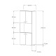 Στήλη Guzel pakoworld σε καρυδί απόχρωση 60x31.4x140εκ Στήλη Guzel pakoworld σε καρυδί απόχρωση 60x31.4x140εκ