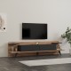 Έπιπλο τηλεόρασης Astry pakoworld καρυδί με ανθρακί 180x36,8x45εκ