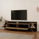 Έπιπλο τηλεόρασης Astry pakoworld oak με ανθρακί 180x36,8x45εκ Έπιπλο τηλεόρασης Astry pakoworld oak με ανθρακί 180x36,8x45εκ