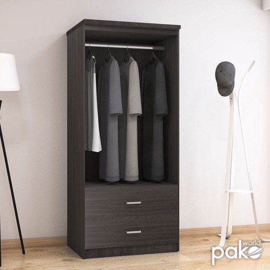 Ντουλάπα ρούχων δίφυλλη OLYMPUS pakoworld χρώμα wenge 81x57x183εκ Ντουλάπα ρούχων δίφυλλη OLYMPUS pakoworld χρώμα wenge 81x57x183εκ