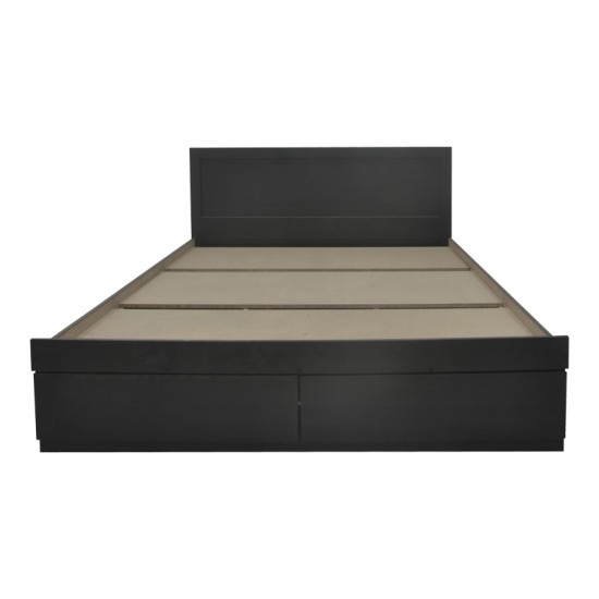 Κρεβάτι Olympus pakoworld με συρτάρι σε wenge απόχρωση 150x200εκ