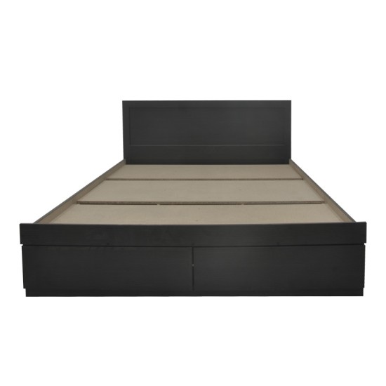 Κρεβάτι Olympus pakoworld με συρτάρι σε wenge απόχρωση 160x200εκ