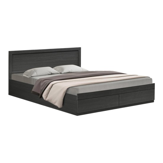 Κρεβάτι Olympus pakoworld με συρτάρι σε wenge απόχρωση 160x200εκ
