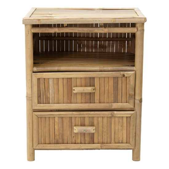 Κομοδίνο Ofra pakoworld bamboo φυσικό 56x46x69εκ Κομοδίνο Ofra pakoworld bamboo φυσικό 56x46x69εκ
