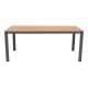 Τραπέζι Nares pakoworld αλουμίνιο ανθρακί-plywood φυσικό 180x90x72.5εκ Τραπέζι Nares pakoworld αλουμίνιο ανθρακί-plywood φυσικό 180x90x72.5εκ