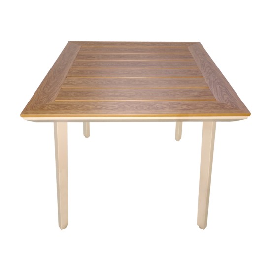 Τραπέζι Synergy pakoworld αλουμίνιο cappuccino-plywood σε φυσική απόχρωση 80x80x74εκ Τραπέζι Synergy pakoworld αλουμίνιο cappuccino-plywood σε φυσική απόχρωση 80x80x74εκ