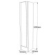 Στήλη Xara pakoworld oak 35.5x35.5x180εκ Στήλη Xara pakoworld oak 35.5x35.5x180εκ
