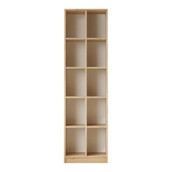Βιβλιοθήκη Oteca 10θέσεων pakoworld oak 51.1x25.4x180εκ Βιβλιοθήκη Oteca 10θέσεων pakoworld oak 51.1x25.4x180εκ