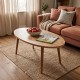 Τραπέζι σαλονιού Sartori pakoworld oak 90x45x43εκ