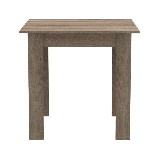 Τραπεζαρία Manka-Parker pakoworld σετ 3τεμ mdf σε μαύρη-sonoma truffle απόχρωση 80x80x77εκ Τραπεζαρία Manka-Parker pakoworld σετ 3τεμ mdf σε μαύρη-sonoma truffle απόχρωση 80x80x77εκ