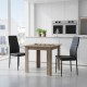 Τραπεζαρία Manka-Parker pakoworld σετ 3τεμ mdf σε μαύρη-sonoma truffle απόχρωση 80x80x77εκ Τραπεζαρία Manka-Parker pakoworld σετ 3τεμ mdf σε μαύρη-sonoma truffle απόχρωση 80x80x77εκ