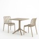 Τραπεζαρία Zoi Groovy pakoworld σετ 3τεμ cappuccino PP 80x80x74εκ Τραπεζαρία Zoi Groovy pakoworld σετ 3τεμ cappuccino PP 80x80x74εκ