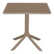 Τραπεζαρία Zoi Groovy pakoworld σετ 3τεμ cappuccino PP 80x80x74εκ Τραπεζαρία Zoi Groovy pakoworld σετ 3τεμ cappuccino PP 80x80x74εκ