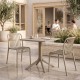Τραπεζαρία Zoi Groovy pakoworld σετ 3τεμ cappuccino PP 80x80x74εκ Τραπεζαρία Zoi Groovy pakoworld σετ 3τεμ cappuccino PP 80x80x74εκ