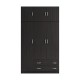 Ντουλάπα τρίφυλλη με πατάρι Alvia pakoworld wenge 150x51x240εκ Ντουλάπα τρίφυλλη με πατάρι Alvia pakoworld wenge 150x51x240εκ