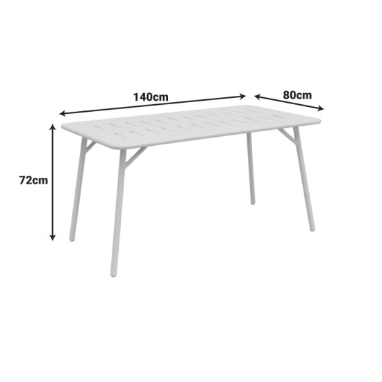 Τραπέζι Moraja pakoworld μαύρο μέταλλο 140x80x72εκ Τραπέζι Moraja pakoworld μαύρο μέταλλο 140x80x72εκ