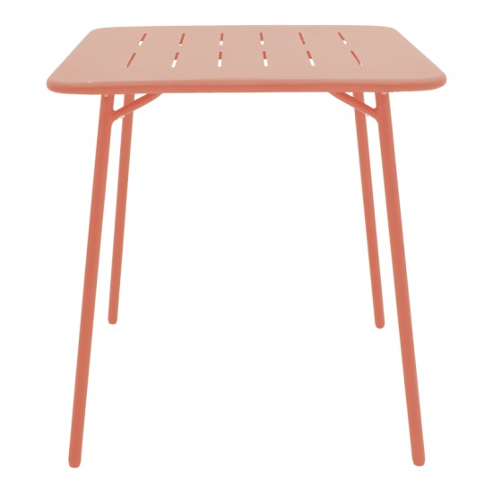 Τραπέζι Moraja pakoworld terracotta μέταλλο 70x70x73εκ Τραπέζι Moraja pakoworld terracotta μέταλλο 70x70x73εκ