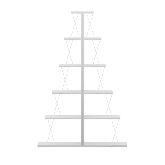 Βιβλιοθήκη mini Tars pakoworld λευκό 100x22x150εκ Βιβλιοθήκη mini Tars pakoworld λευκό 100x22x150εκ