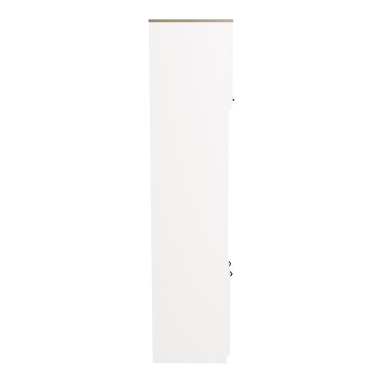 Ντουλάπα κουζίνας Rowan pakoworld σε λευκή-sonoma απόχρωση 60x42x182εκ