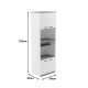 Ντουλάπα κουζίνας Rowan pakoworld σε λευκή-sonoma απόχρωση 60x42x182εκ