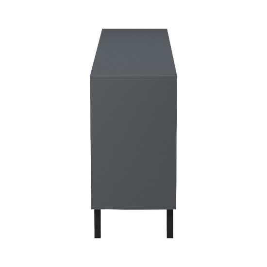 Μπουφές Tuscany pakoworld sonoma-ανθρακί 180x40x78.6εκ