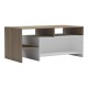 Τραπέζι σαλονιού Consa pakoworld sonoma - λευκό 120x60x53.6εκ Τραπέζι σαλονιού Consa pakoworld sonoma - λευκό 120x60x53.6εκ