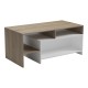 Τραπέζι σαλονιού Consa pakoworld sonoma - λευκό 120x60x53.6εκ Τραπέζι σαλονιού Consa pakoworld sonoma - λευκό 120x60x53.6εκ