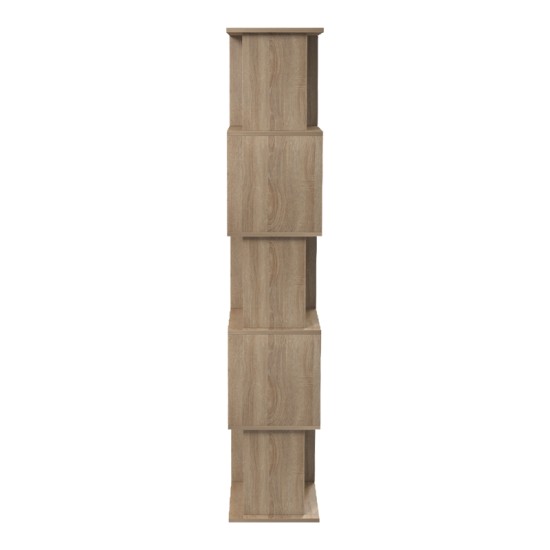 Βιβλιοθήκη Cubik pakoworld sonoma 35x30x161εκ Βιβλιοθήκη Cubik pakoworld sonoma 35x30x161εκ