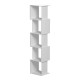 Βιβλιοθήκη Cubik pakoworld λευκό 35x30x161εκ Βιβλιοθήκη Cubik pakoworld λευκό 35x30x161εκ