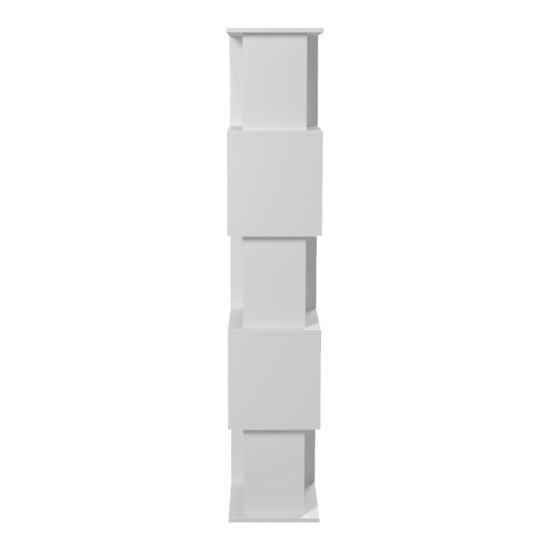 Βιβλιοθήκη Cubik pakoworld λευκό 35x30x161εκ Βιβλιοθήκη Cubik pakoworld λευκό 35x30x161εκ