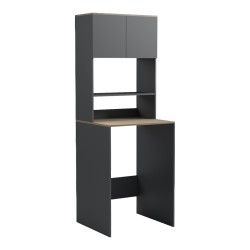 Έπιπλο πλυντηρίου Chaxe pakoworld ανθρακί-sonoma 65x32.5x183.6εκ