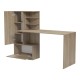 Γραφείο εργασίας με βιβλιοθήκη Felanbo pakoworld sonoma 160x60x125εκ