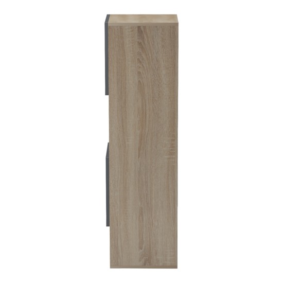Σύνθετο σαλονιού Defry pakoworld sonoma-ανθρακί 177.5x31.5x110εκ Σύνθετο σαλονιού Defry pakoworld sonoma-ανθρακί 177.5x31.5x110εκ