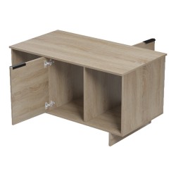 Τραπέζι σαλονιού Nalinda pakoworld sonoma 100x55x55εκ Τραπέζι σαλονιού Nalinda pakoworld sonoma 100x55x55εκ