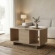 Τραπέζι σαλονιού Nalinda pakoworld sonoma 100x55x55εκ Τραπέζι σαλονιού Nalinda pakoworld sonoma 100x55x55εκ