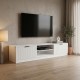 Έπιπλο τηλεόρασης Lemardo pakoworld λευκό 180x40x40εκ