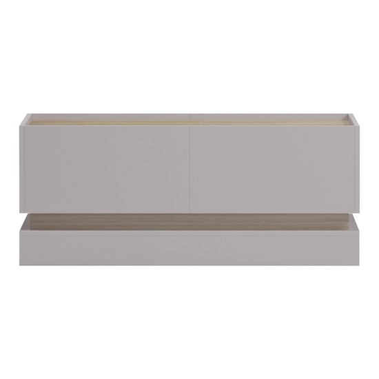 Τραπέζι σαλονιού Wendo pakoworld γκρι-sonoma 97x60x40εκ