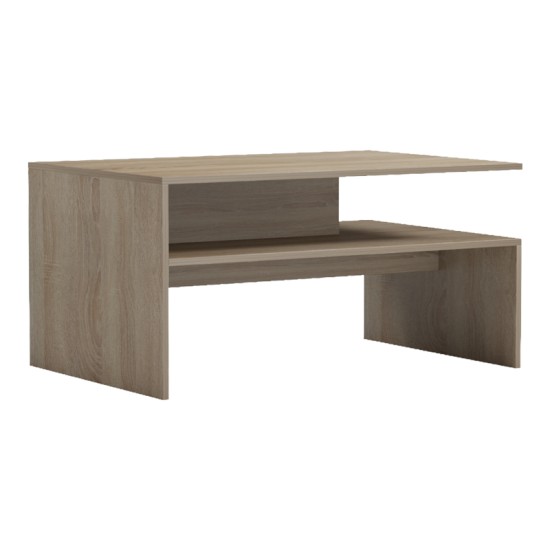 Τραπέζι σαλονιού Coffa pakoworld sonoma 90x60x45εκ Τραπέζι σαλονιού Coffa pakoworld sonoma 90x60x45εκ