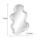Καθρέπτης Liquid pakoworld pp σε λευκή απόχρωση 26x2.7x39εκ Καθρέπτης Liquid pakoworld pp σε λευκή απόχρωση 26x2.7x39εκ