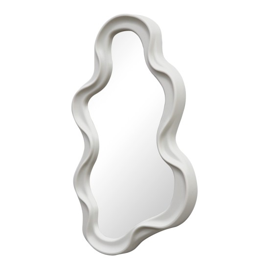 Καθρέπτης Liquid pakoworld pp σε λευκή απόχρωση 26x2.7x39εκ