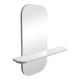 Καθρέπτης Lunaria pakoworld λευκό MDF 60x11.5x60εκ