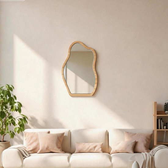 Καθρέπτης Evanthia pakoworld MDF σε φυσική απόχρωση 36x1.2x56 εκ Καθρέπτης Evanthia pakoworld MDF σε φυσική απόχρωση 36x1.2x56 εκ